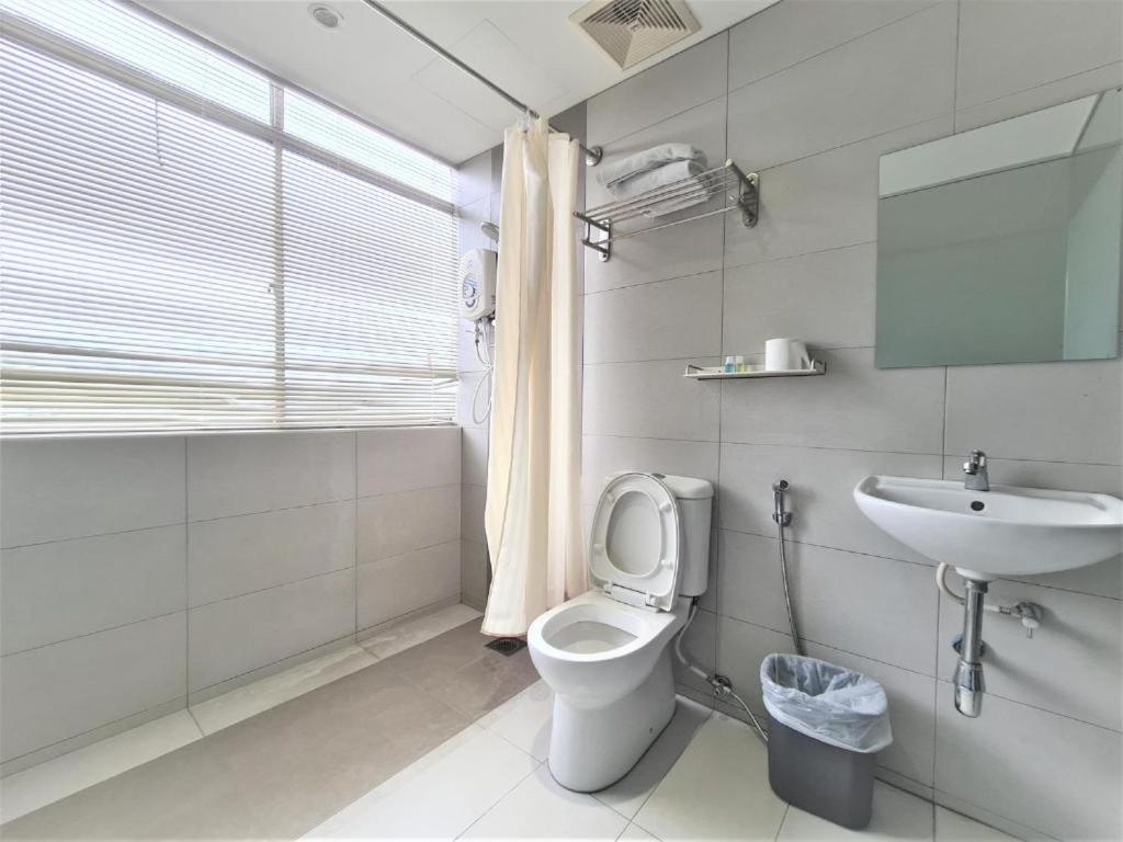 Koupelna v ubytování Merdeka Hotel Kluang