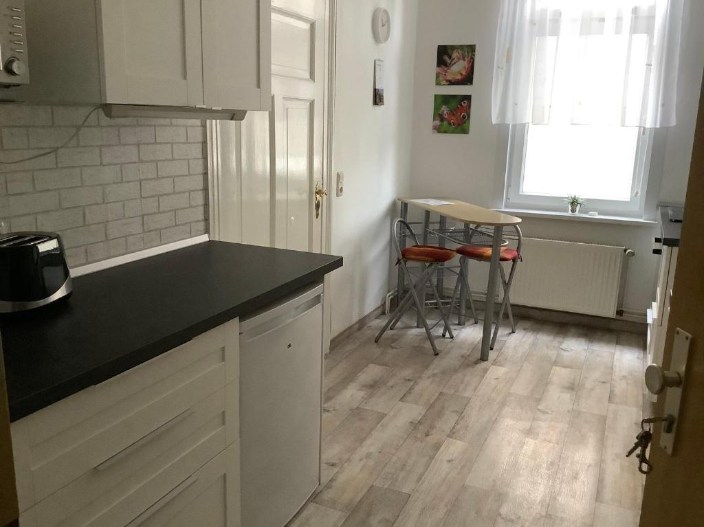 Kuchyň nebo kuchyňský kout v ubytování Ferienhaus Schuster