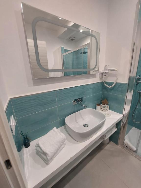 Koupelna v ubytování B&B A Due Passi