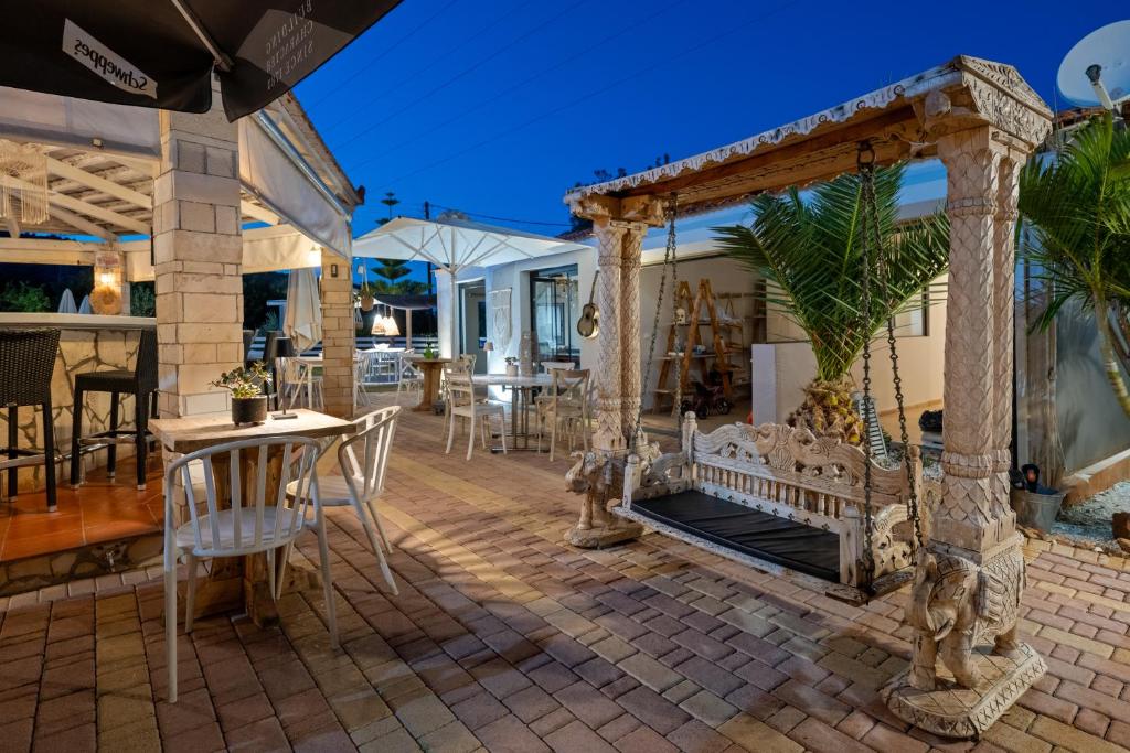 Patio nebo venkovní prostory v ubytování Nikos Apartments