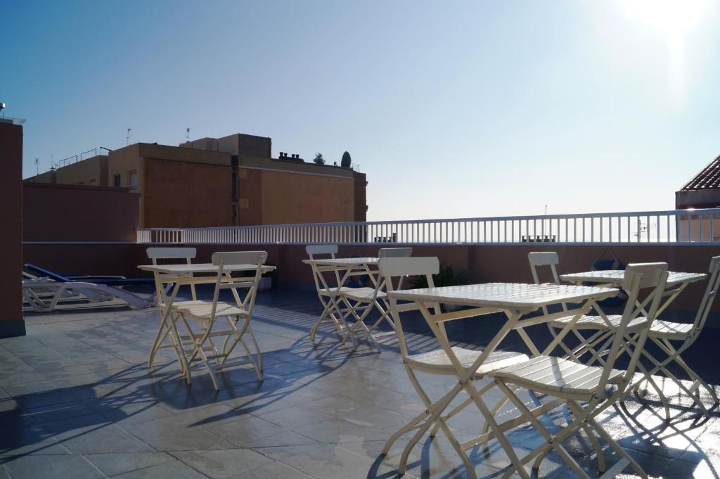 Balkón nebo terasa v ubytování Apartaments Costamar Calafell