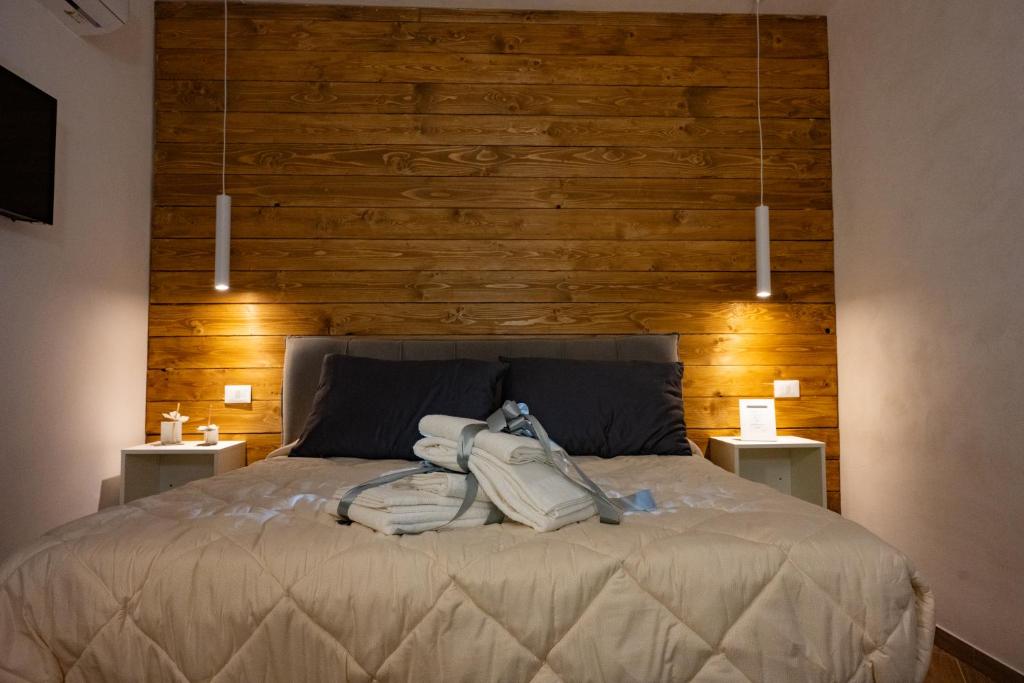 Postel nebo postele na pokoji v ubytování Chloè B&B