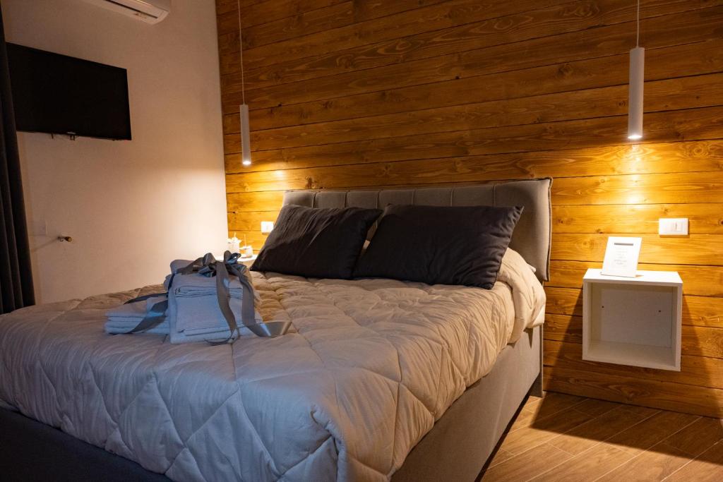 Postel nebo postele na pokoji v ubytování Chloè B&B
