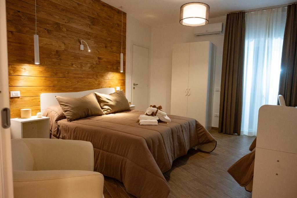 Postel nebo postele na pokoji v ubytování Chloè B&B