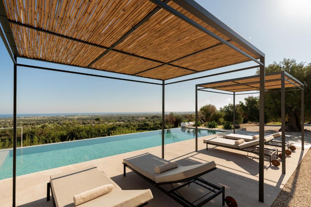The swimming pool at or close to Villa Skyler