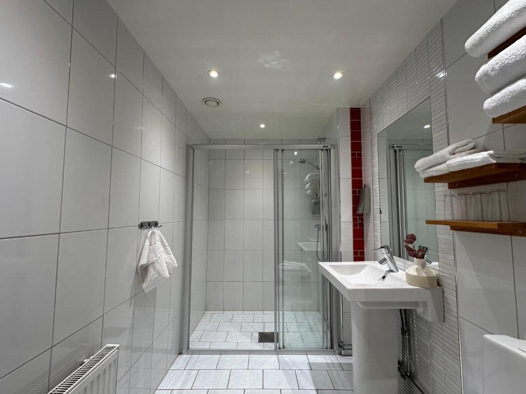 Koupelna v ubytování Spar Hotel Majorna