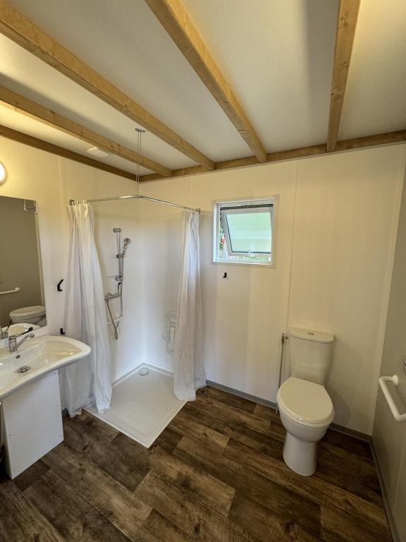Koupelna v ubytování Camping Sérendipité