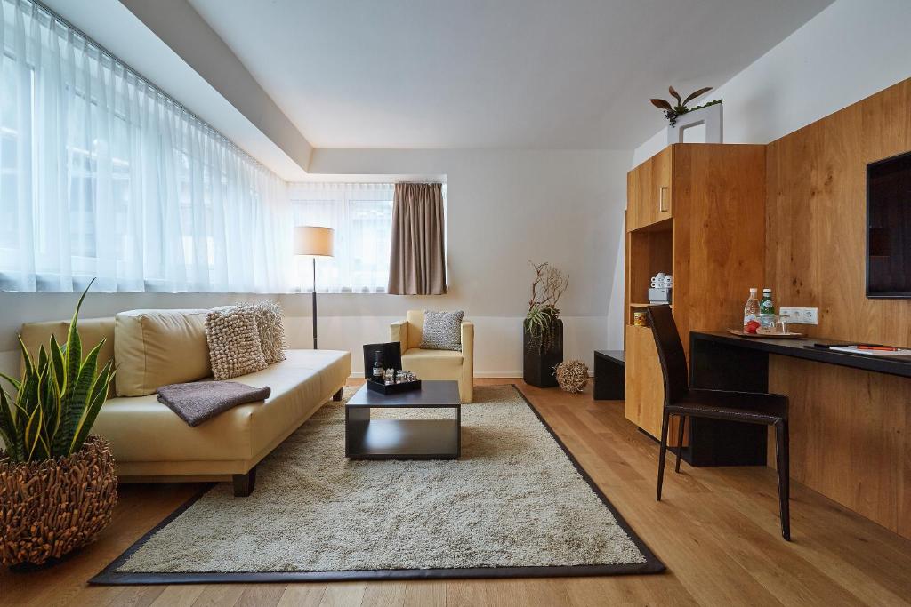 Posezení v ubytování m3Hotel