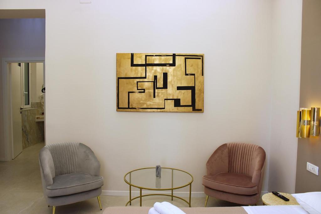 Posezení v ubytování InCentro Elegant Rooms