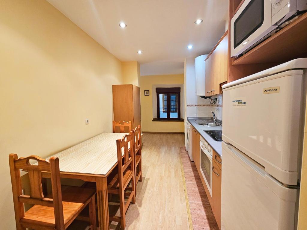 A kitchen or kitchenette at Apartamentos Canfranc 3000