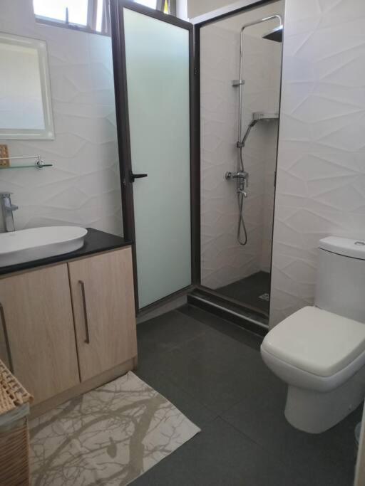 Koupelna v ubytování Villa Paradis à 100m de la plage