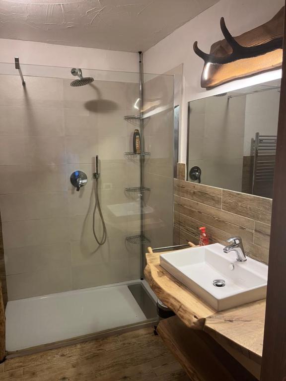 Łazienka w obiekcie APPARTAMENT La locanda delle pulci Bio Welness