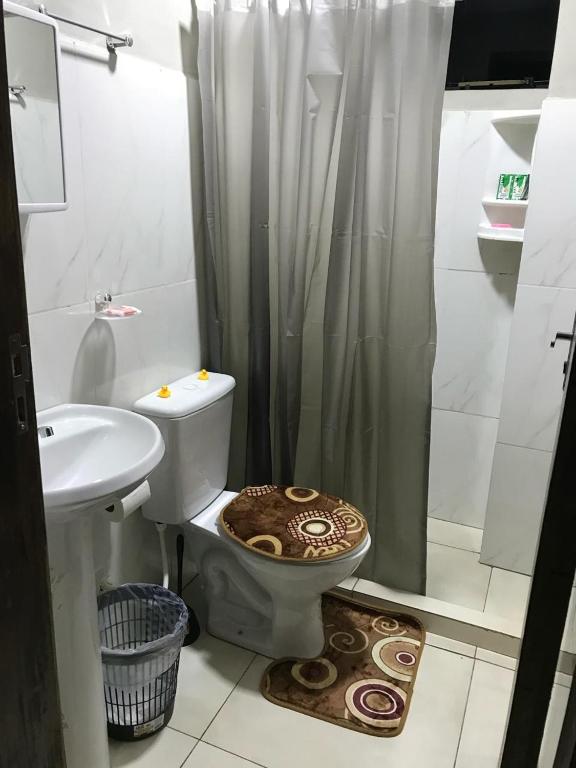 Koupelna v ubytování LFA House