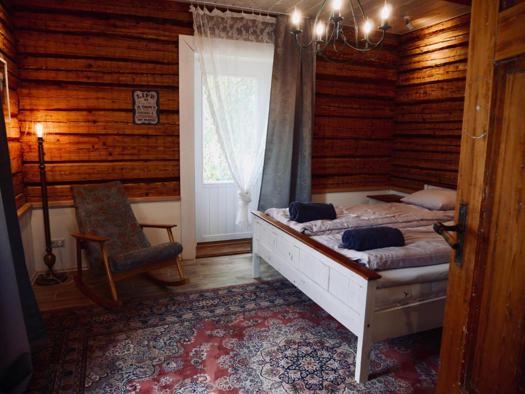 Postel nebo postele na pokoji v ubytování Sportsmen´s Holiday House