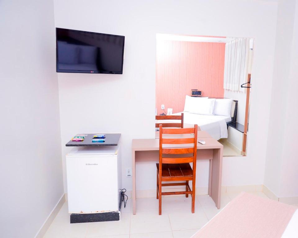 Kuchyň nebo kuchyňský kout v ubytování Hotel Sempre Bahia