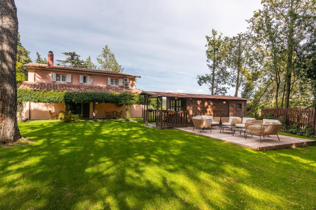 Zahrada ubytování VillaChiara Gradara