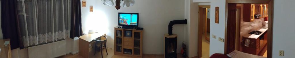 TV a/nebo společenská místnost v ubytování Apartment Bajt