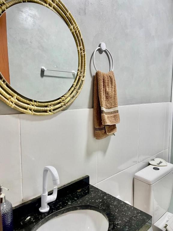Vannituba majutusasutuses Pousada Villa Preguiças - Chalés e Recepções