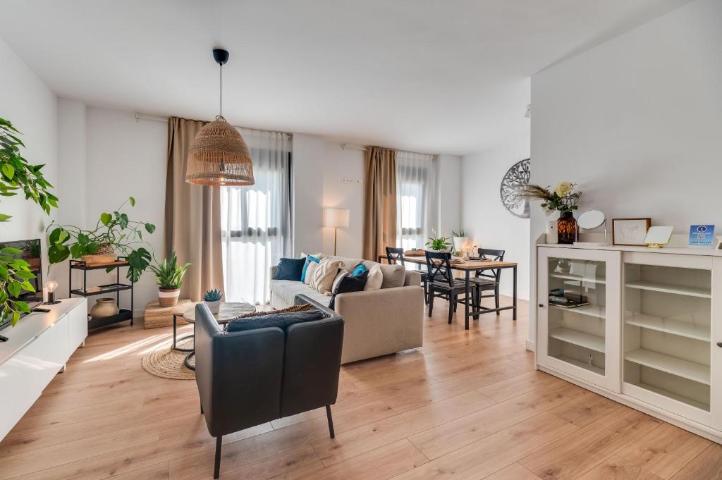 Posedenie v ubytovaní Urban Chic Loft Malaga City Center