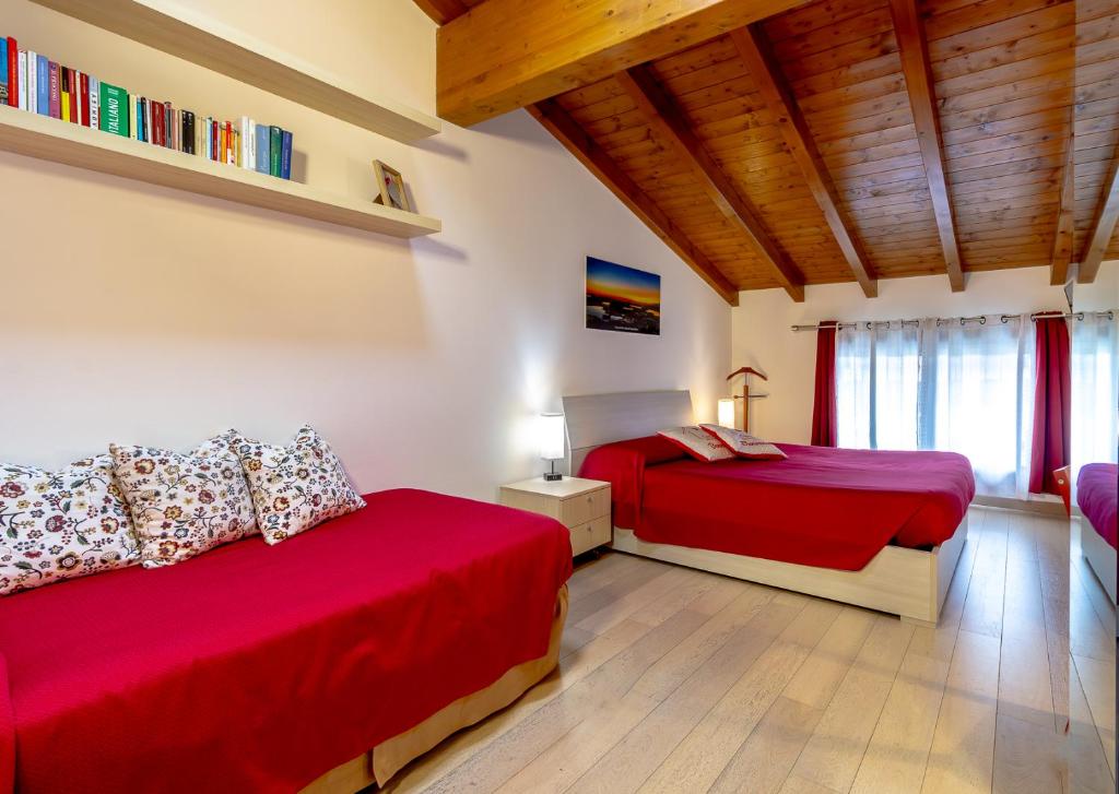Postel nebo postele na pokoji v ubytování CasaCri