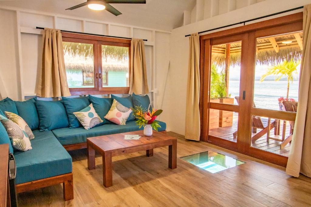 Posezení v ubytování Sol Bungalows Bocas del Toro
