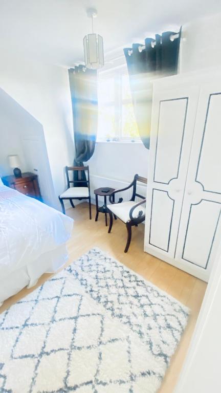 Postel nebo postele na pokoji v ubytování Sonas House