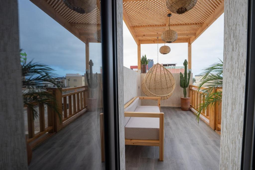 Balkón nebo terasa v ubytování Residence Imsouane Surf Camp