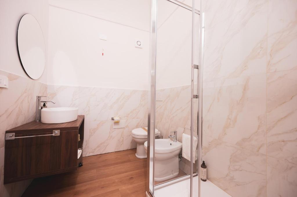 Koupelna v ubytování Carlo Felice Boutique Hotel