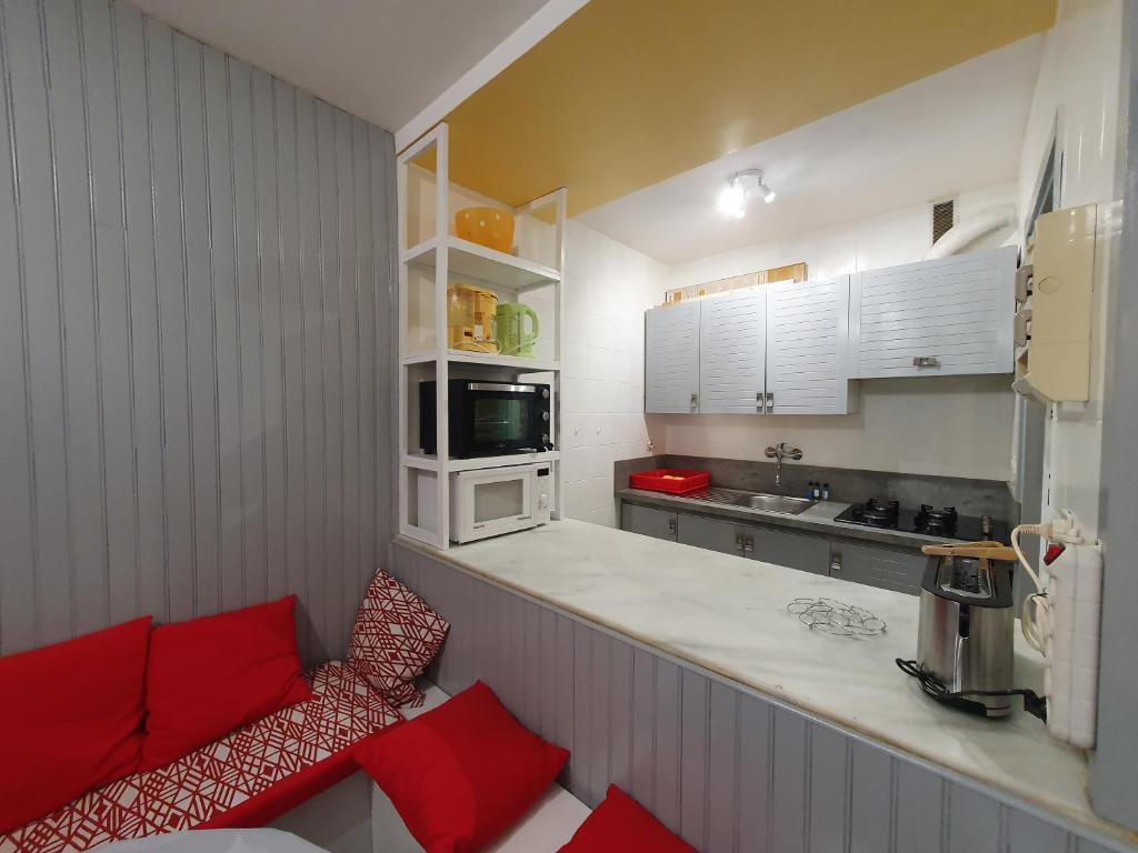 Kuchyň nebo kuchyňský kout v ubytování Apartamentos Grifovacances Consuegra 1