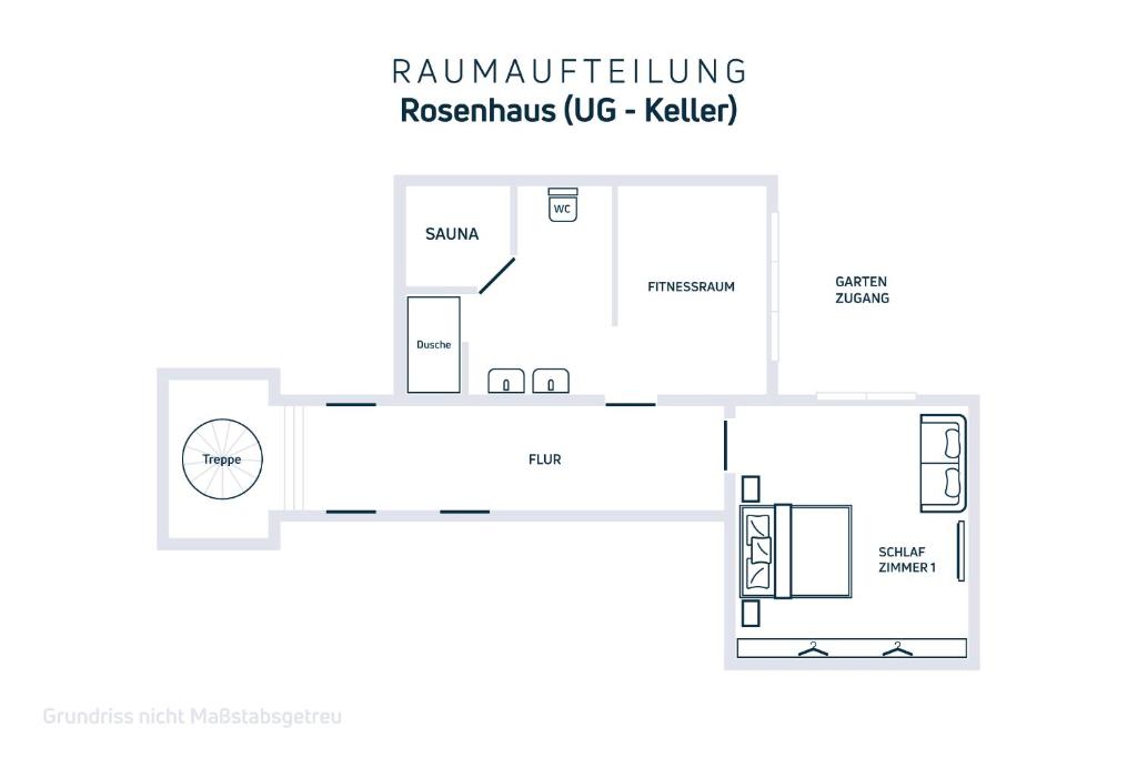 Půdorys ubytování Das Rosenhaus - luxoriöses Ferienhaus mit viel Platz für die ganze Familie von "Momentic"