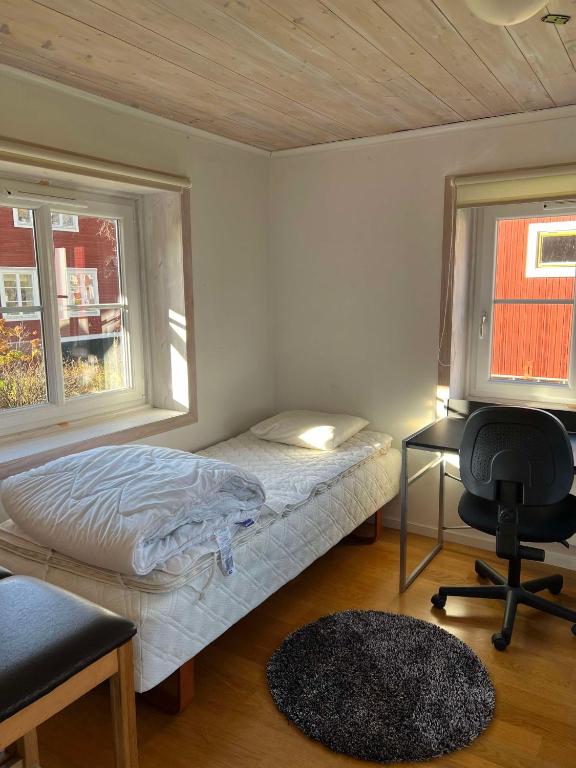 Postel nebo postele na pokoji v ubytování Strandvägen 6B Stig
