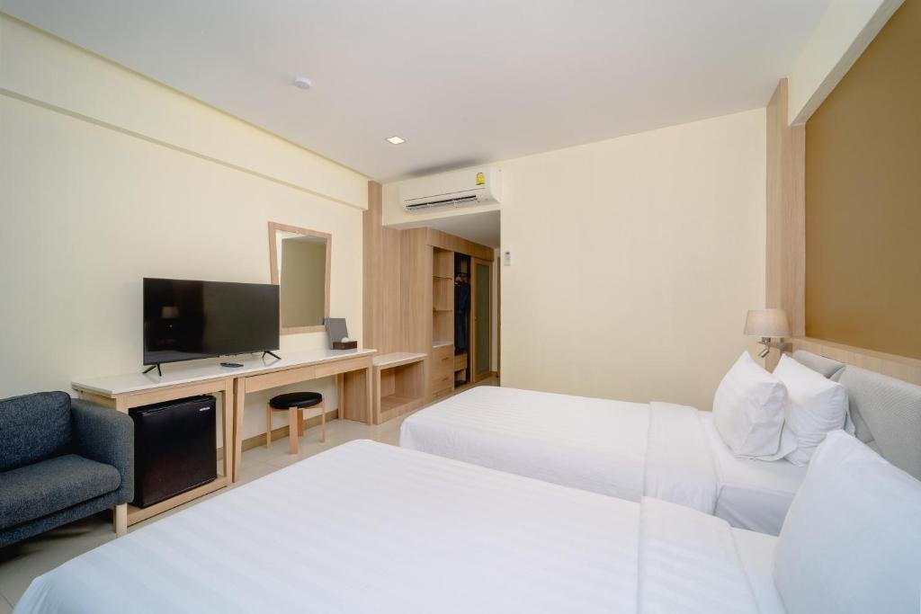 TV a/nebo společenská místnost v ubytování Aonang Buri Resort