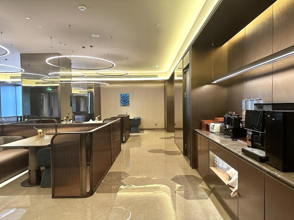 Kuchyň nebo kuchyňský kout v ubytování Yu Manju Hotel - Shenzhen Luohu Shuibei International Jewelry Trade Centre, Dongmen Walking Street Branch