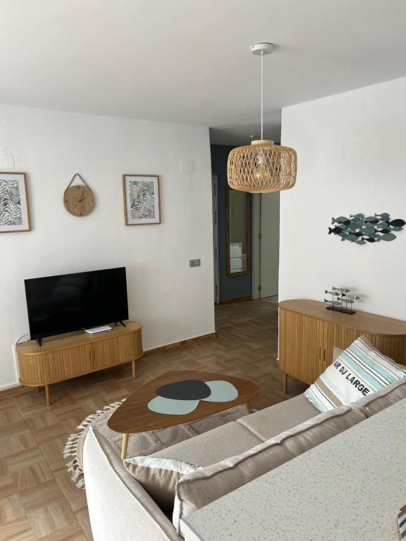 TV a/nebo společenská místnost v ubytování Apartament Lemon Paradise
