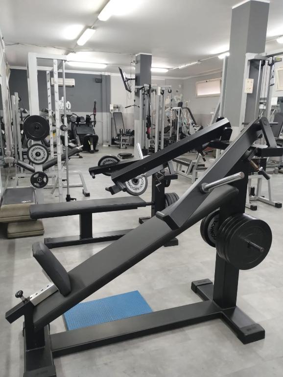 Fitness centrum a/nebo fitness zařízení v ubytování Hotel La Cavalera