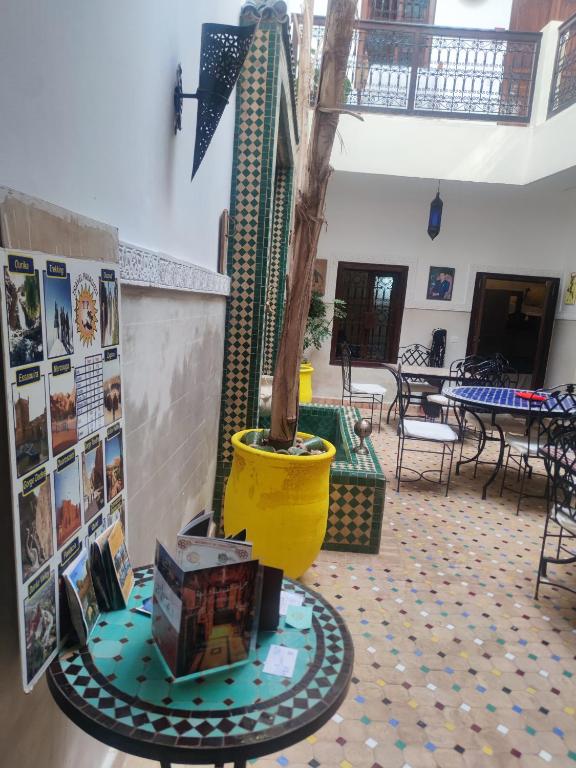 Restaurace v ubytování Riad Thycas