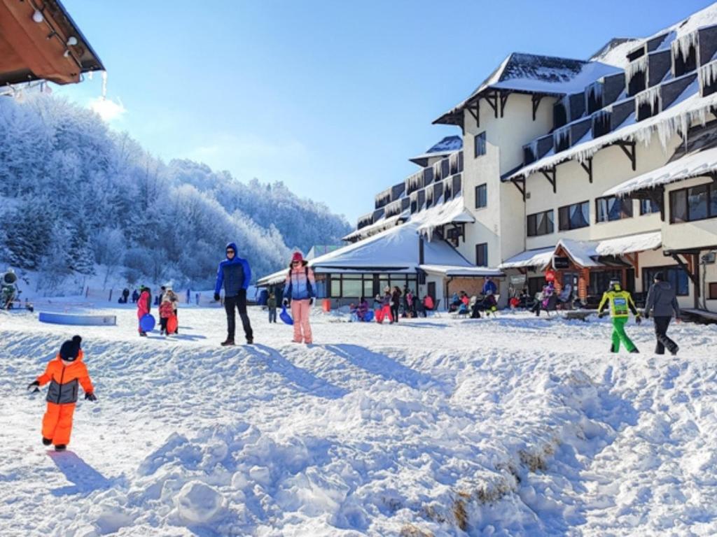 Hotel Junior v zimě