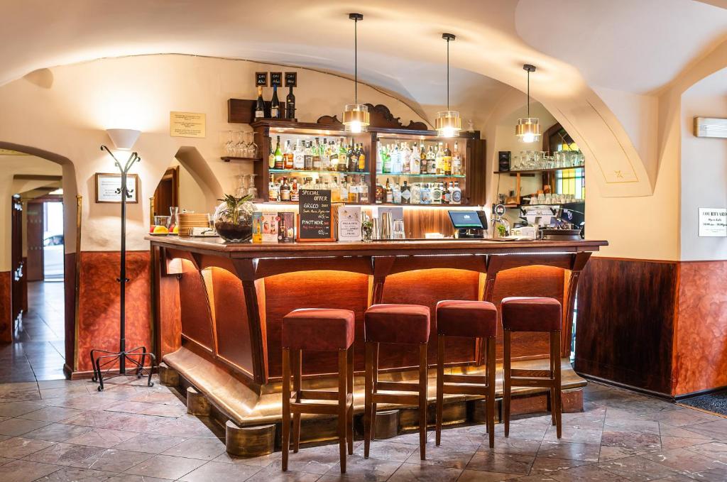 Lounge nebo bar v ubytování Hotel Elite Prague