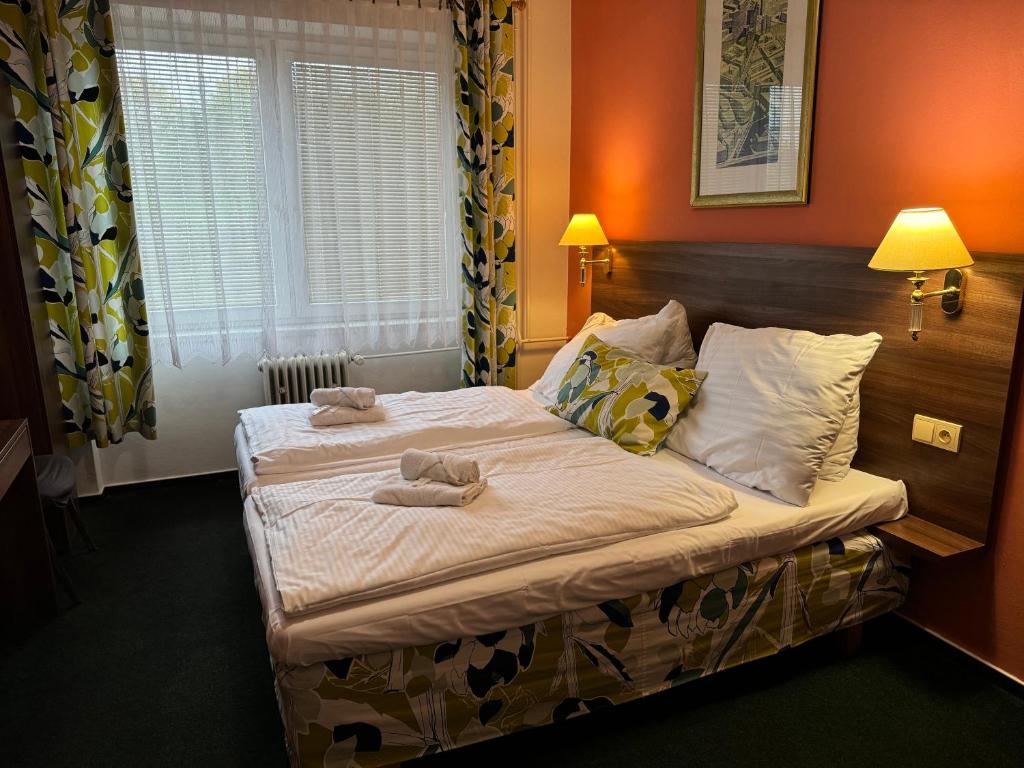 Postel nebo postele na pokoji v ubytování Hotel Formanka
