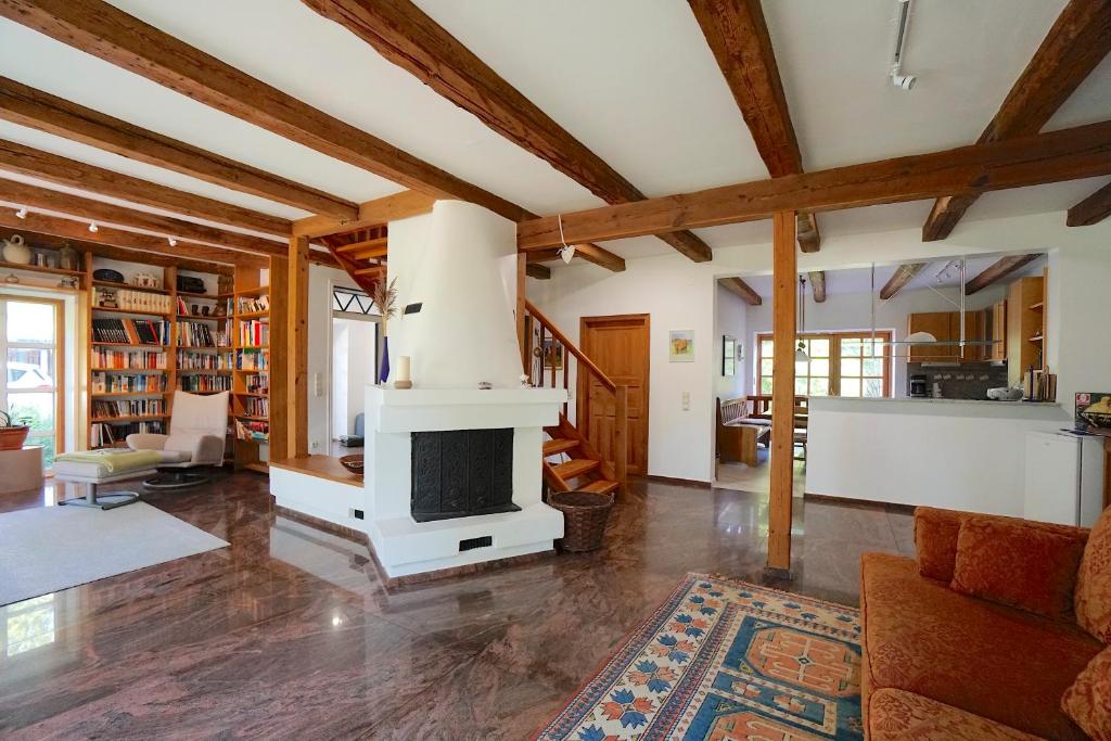 TV/trung tâm giải trí tại Ferienhaus Haupthaus