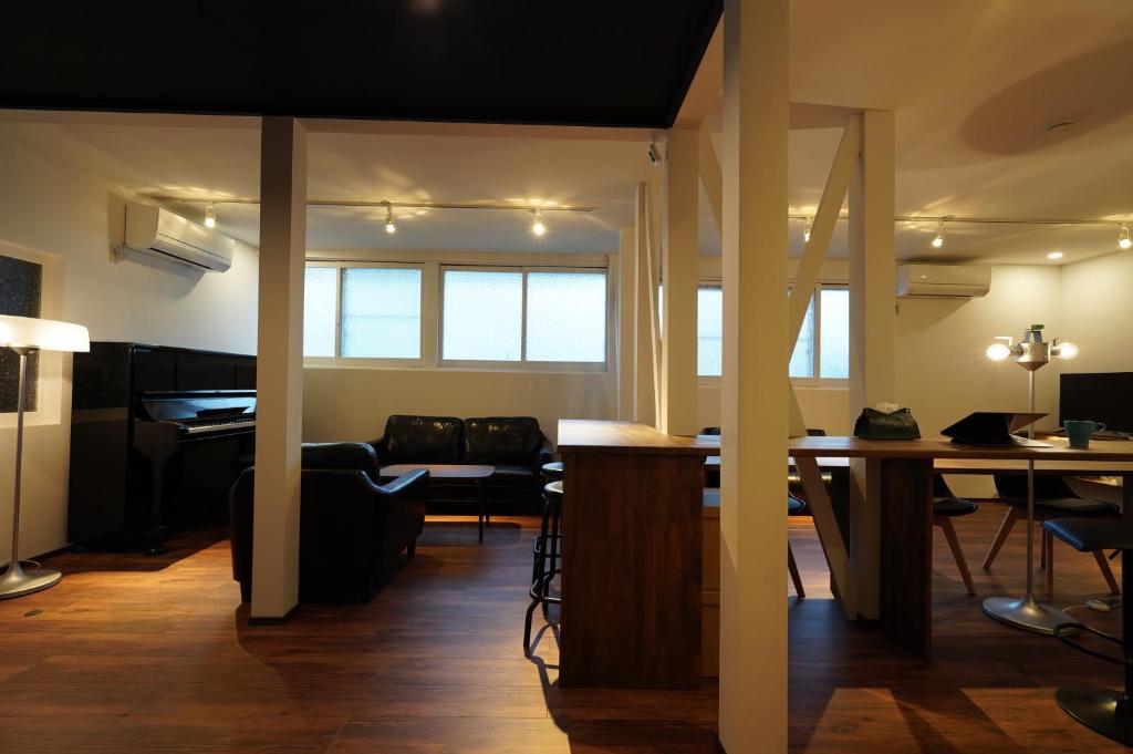 Posezení v ubytování 宿屋GONDO aioi