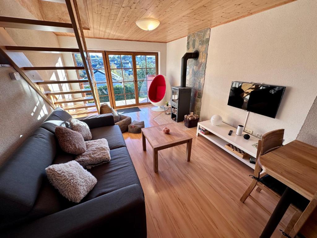 TV a/nebo společenská místnost v ubytování Apartment Robin
