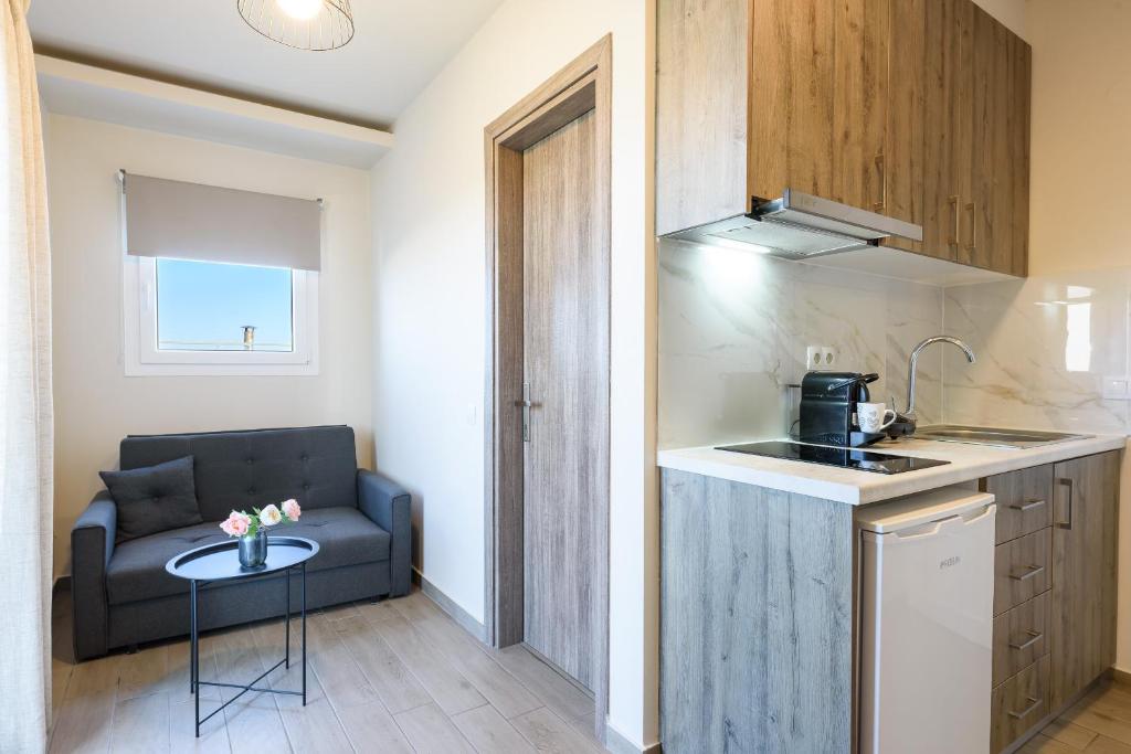 Kuchyň nebo kuchyňský kout v ubytování Philippos Residences