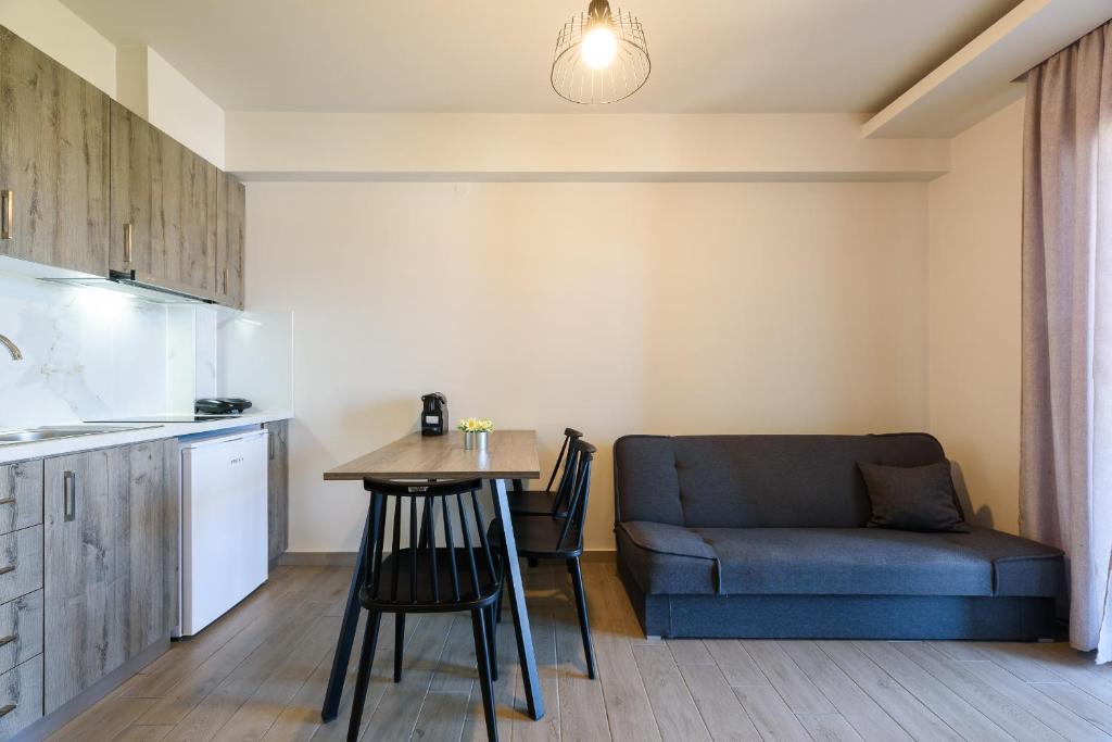 Kuchyň nebo kuchyňský kout v ubytování Philippos Residences