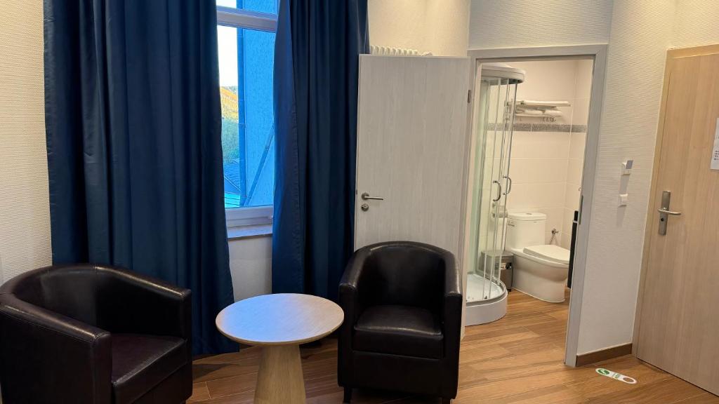 Koupelna v ubytování hotel whiteswan