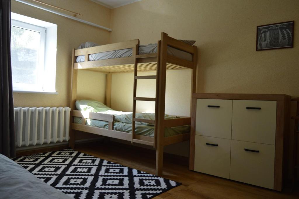 Postel nebo postele na pokoji v ubytování Eco-Center Stina