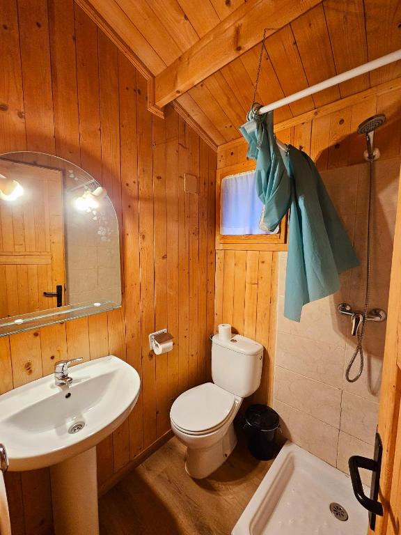 Koupelna v ubytování Camping Ribera del Ara