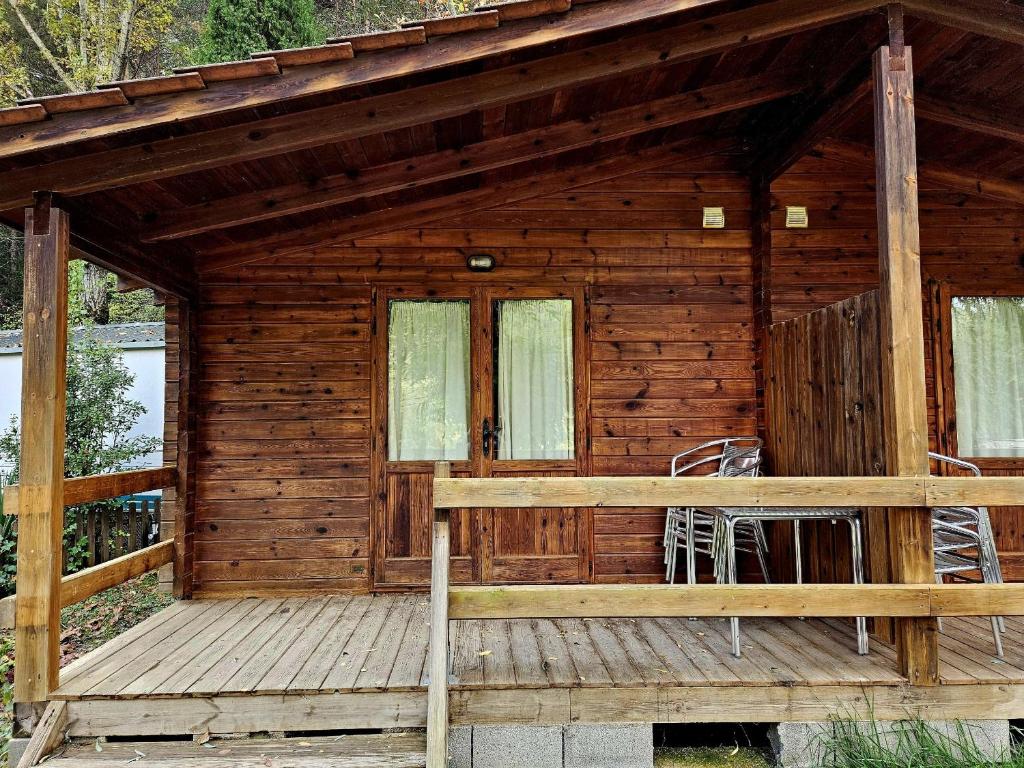 Balkón nebo terasa v ubytování Camping Ribera del Ara