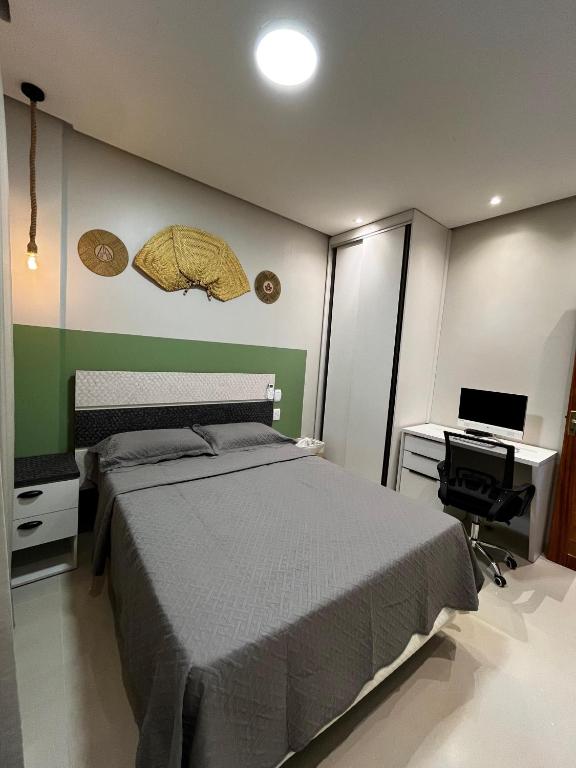 Postel nebo postele na pokoji v ubytování Ap com 2 quartos - Casas de Alter