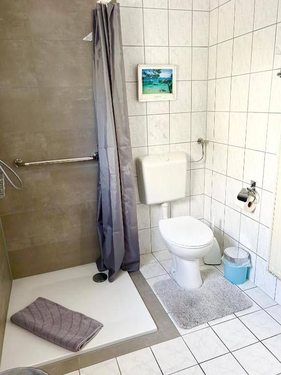 Koupelna v ubytování Ferienhaus an der Uniklinik